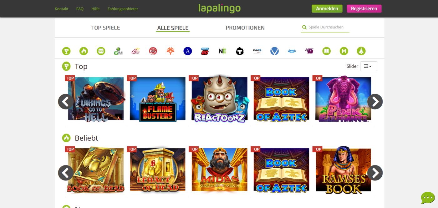 lapalingo casino online